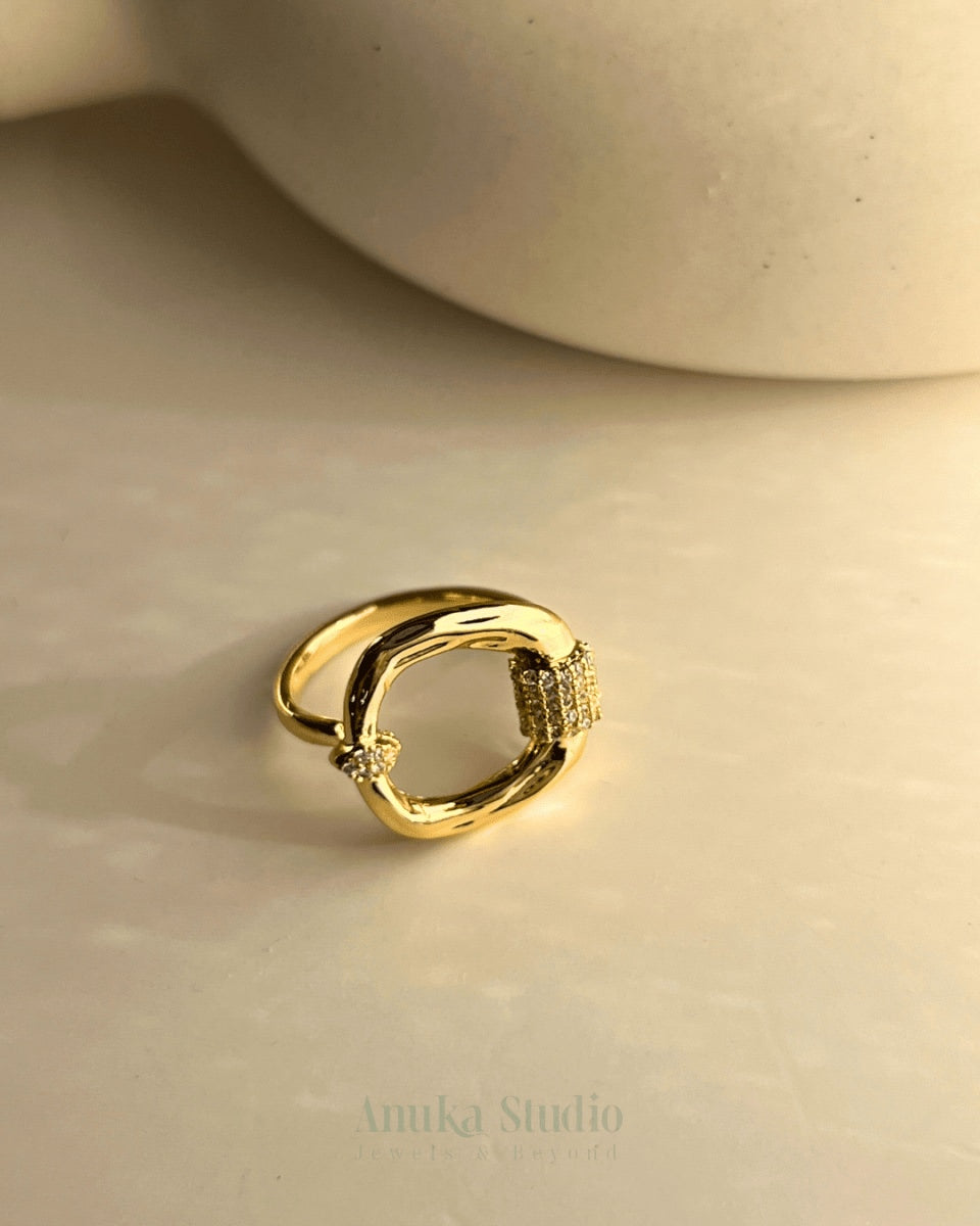 Chunky Iced Ring