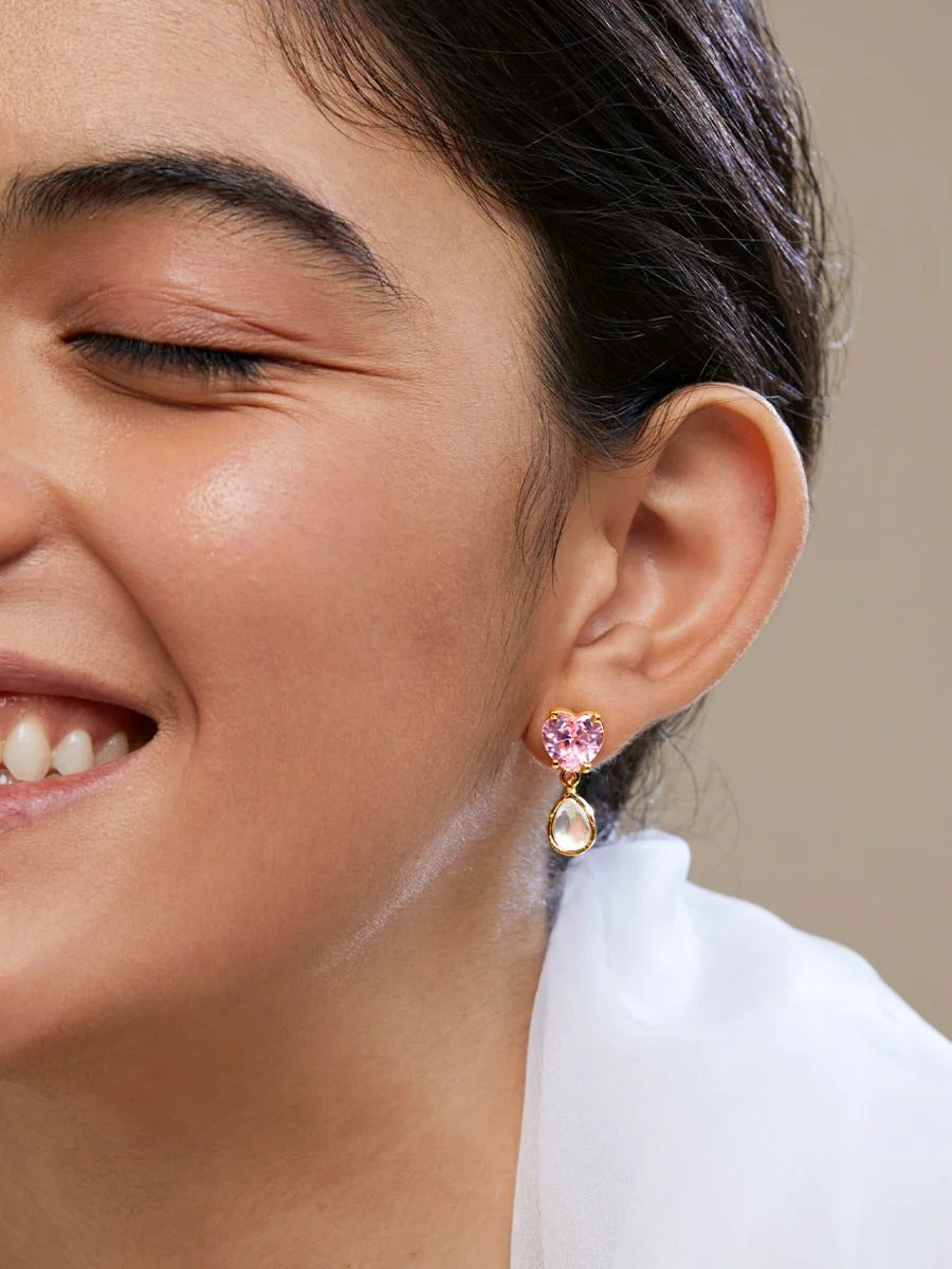 Heart Drop Earrings