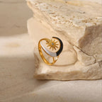 Starlit Gold-Plated Ring