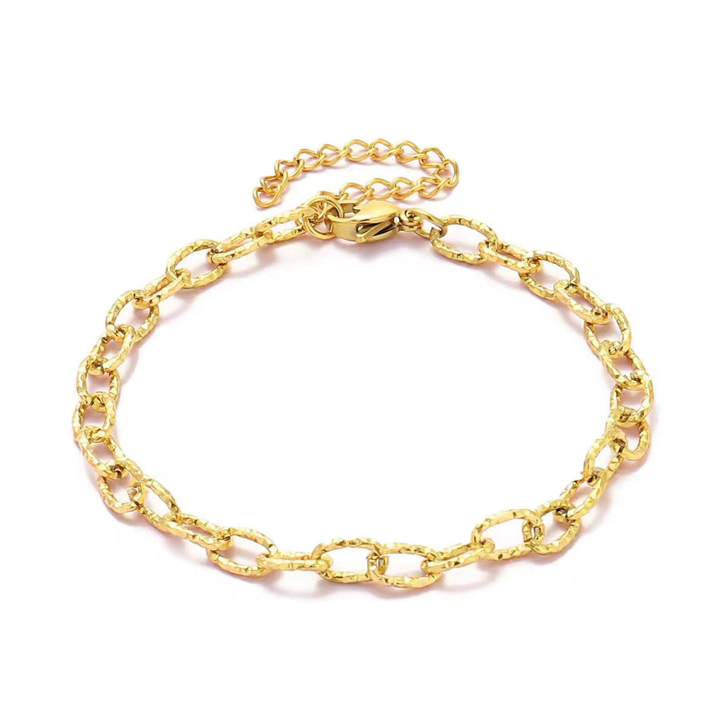 Interlink Gold Chain Bracelet