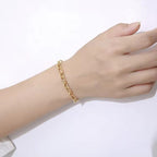 Interlink Gold Chain Bracelet