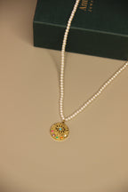Celeste Evil Eye Pearl Necklace