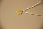Celeste Evil Eye Pearl Necklace