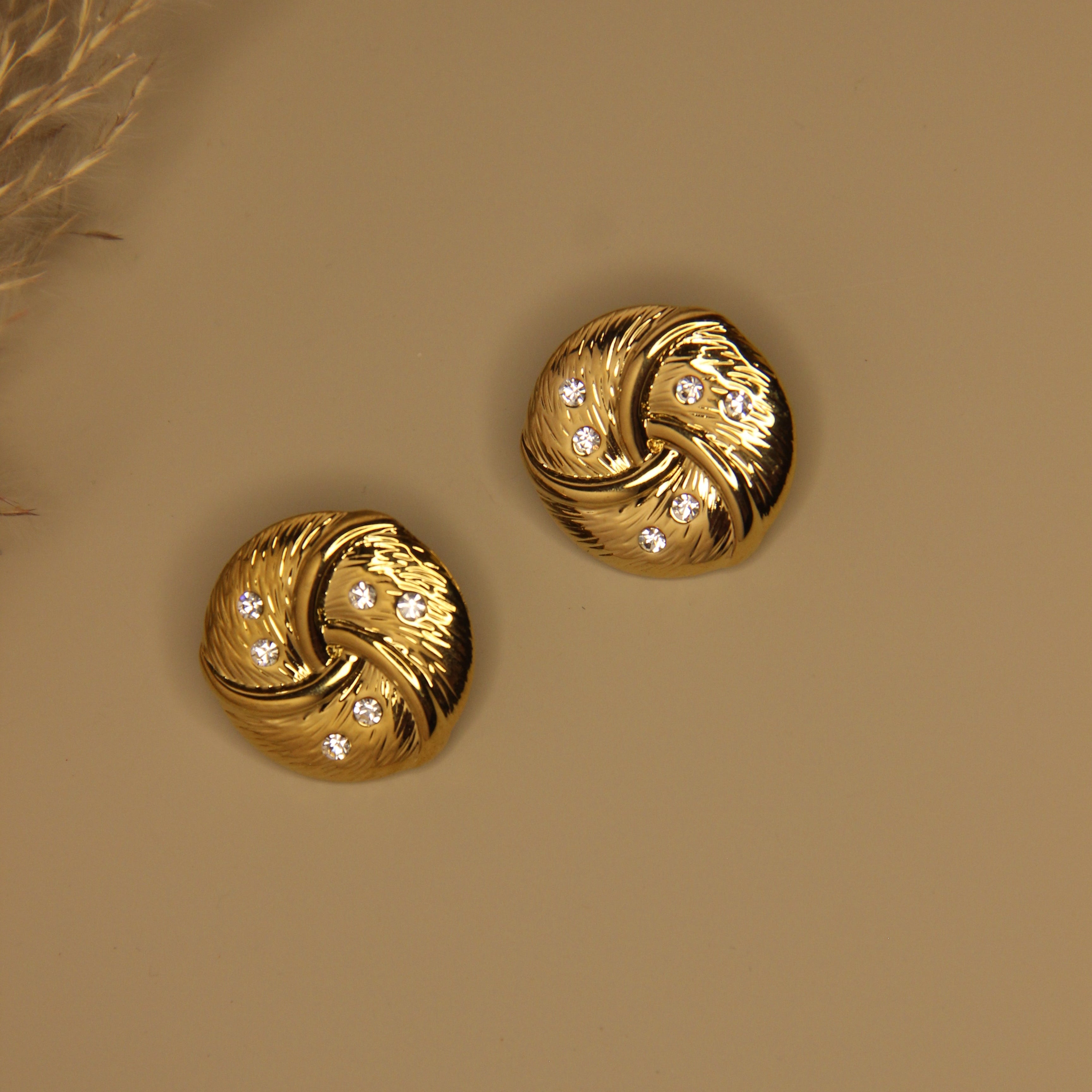 Nova Textured Button Studs