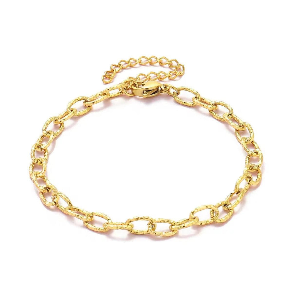 Interlink Gold Chain Bracelet