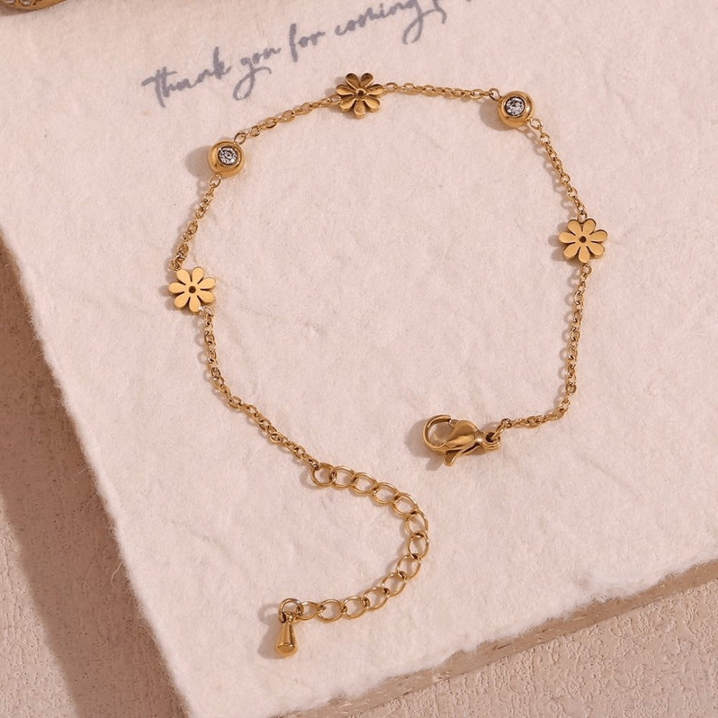 Minimalist Daisy Bracelet