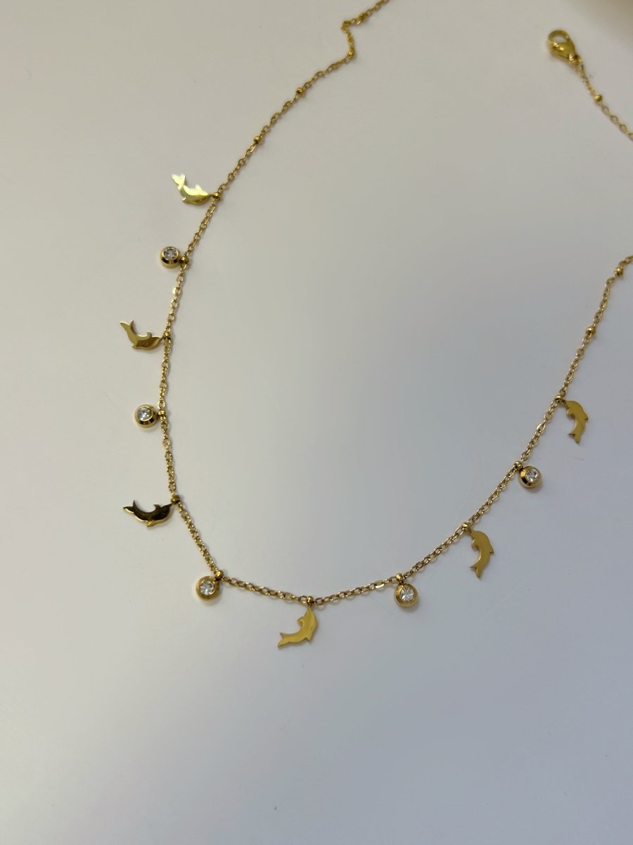Dolphin Charm Necklace - Anuka StudioNecklace