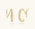 Faux Double Hoop Earrings - Anuka StudioEarrings