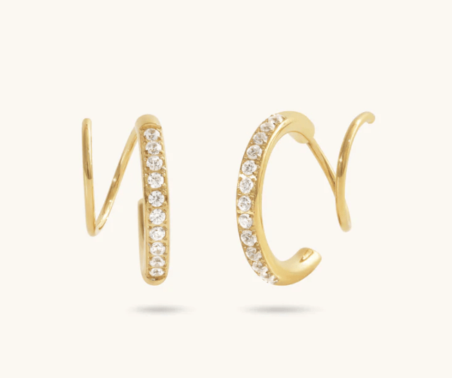 Faux Double Hoop Earrings - Anuka StudioEarrings