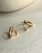 Faux Double Hoop Earrings - Anuka StudioEarrings