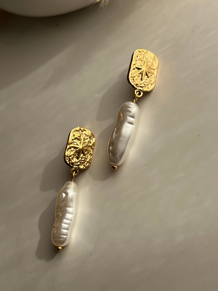 Freshwater Pearl Drop Earrings - Anuka StudioEarrings