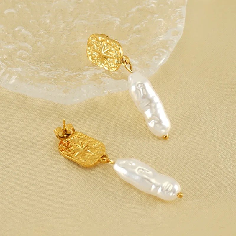 Freshwater Pearl Drop Earrings - Anuka StudioEarrings