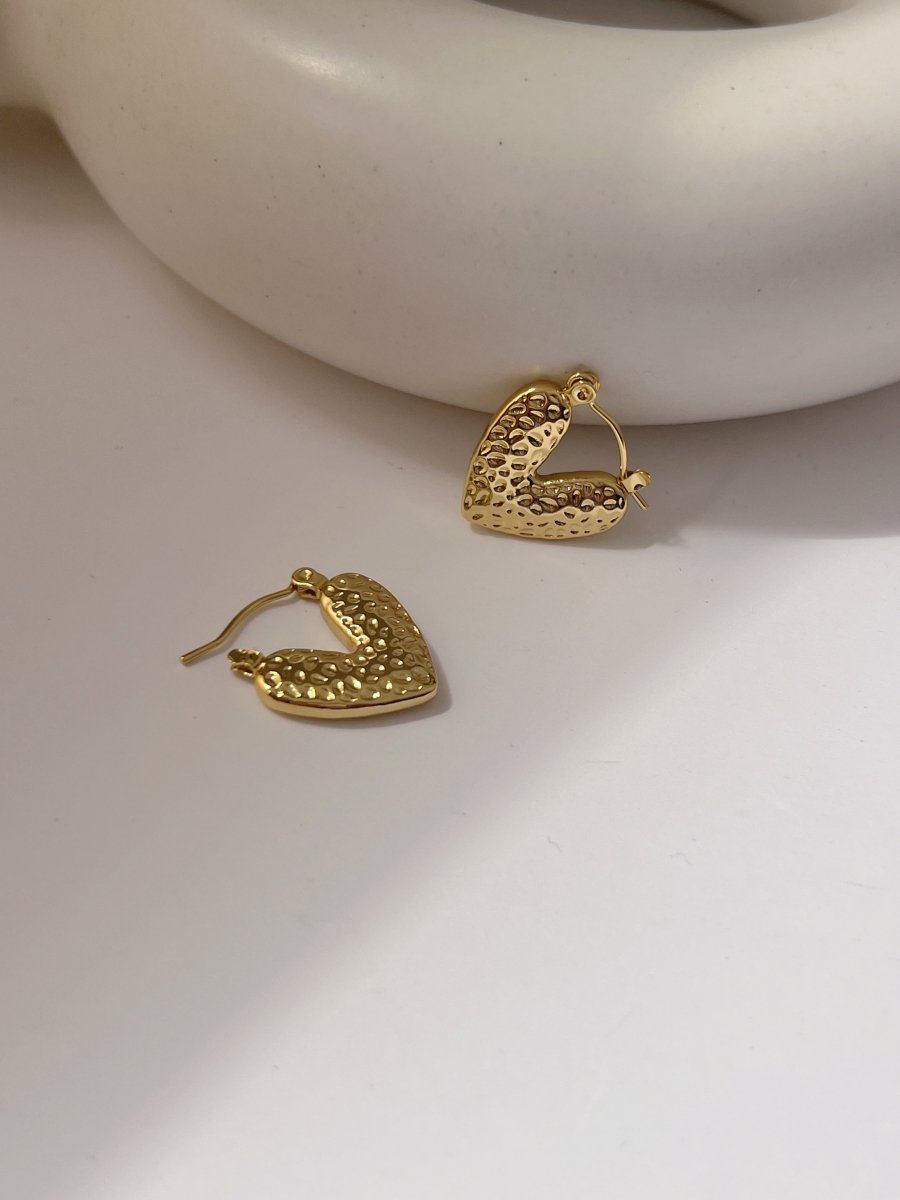 Heart Huggies - Anuka StudioEarrings