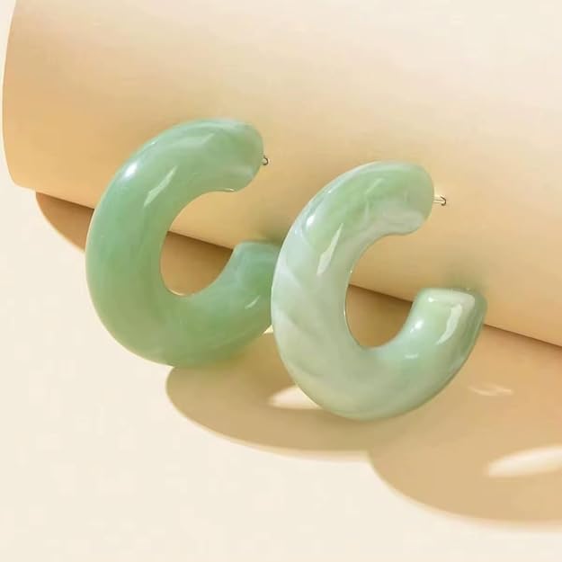 Jade  Hoops | Lightweight