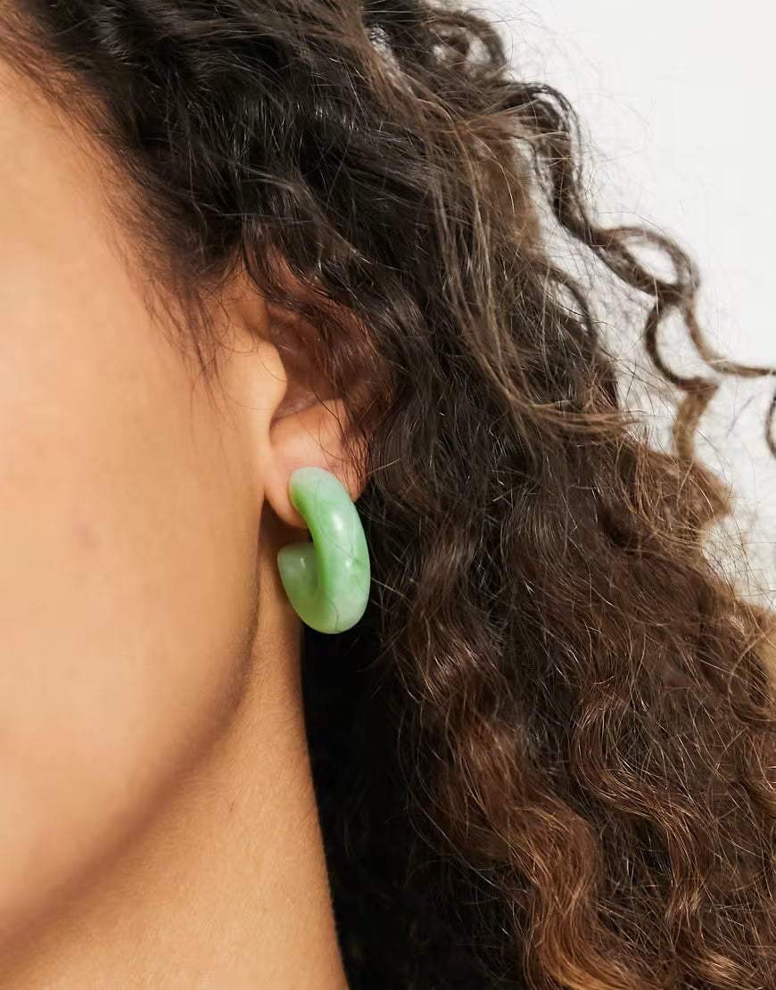 Jade  Hoops | Lightweight
