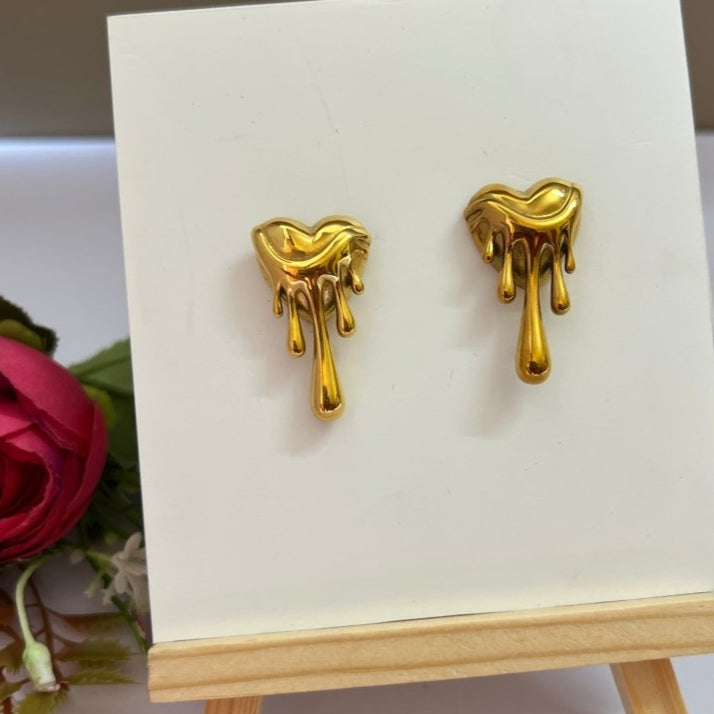 Melting Heart Studs - Anuka Studio