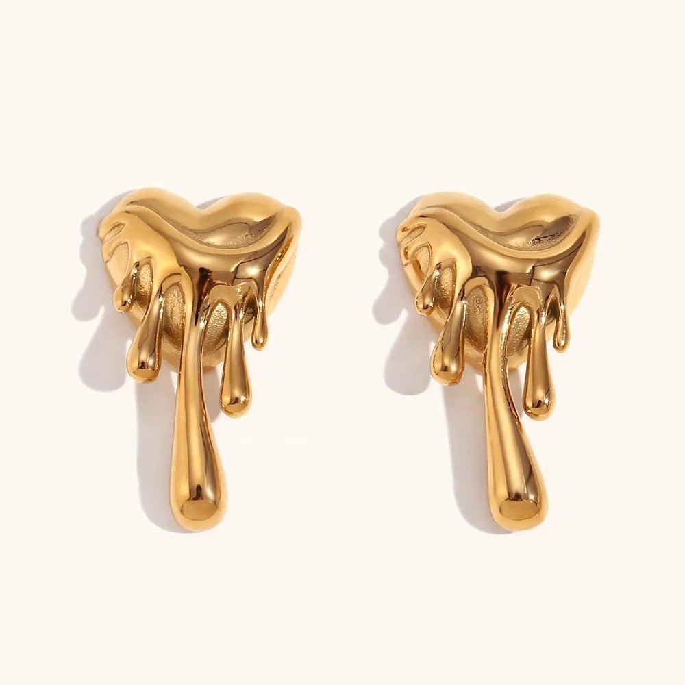 Melting Heart Studs - Anuka Studio