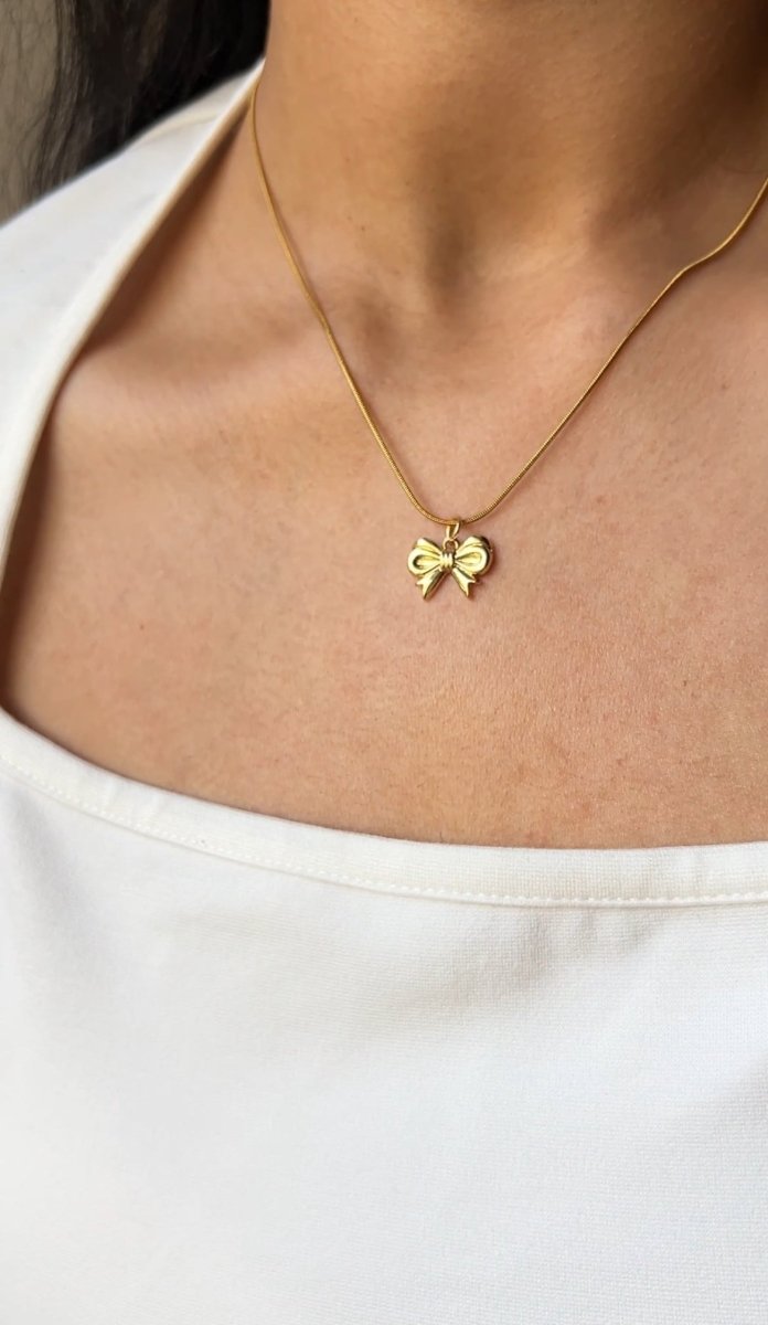 Pintresty Bow Necklace - Anuka StudioNecklace