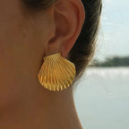 Shell Statement Stud Earrings - Anuka StudioEarrings