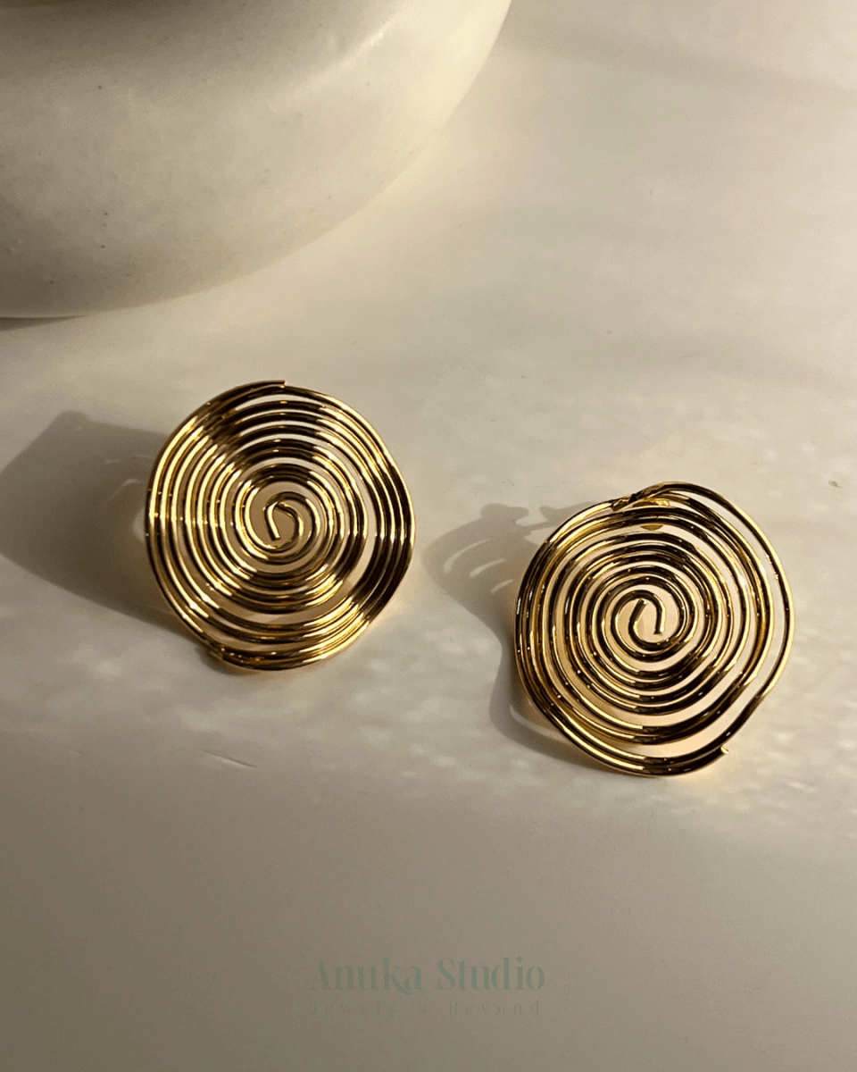 Spiral Stud Earrings - Anuka StudioEarrings