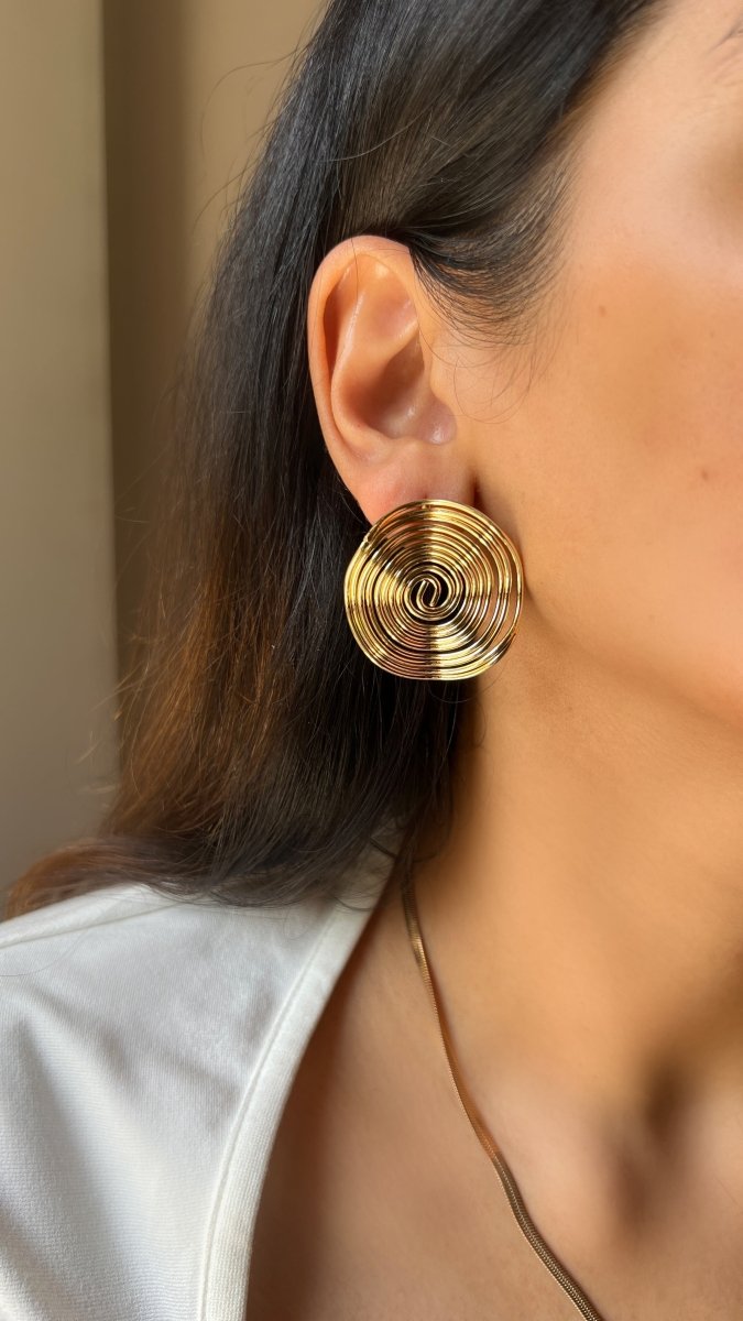 Spiral Stud Earrings - Anuka StudioEarrings