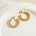 Twist Square Hoops